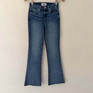 Paige Jeans High Rise Laurel Canyon Blue Denim Bootcut Size 23